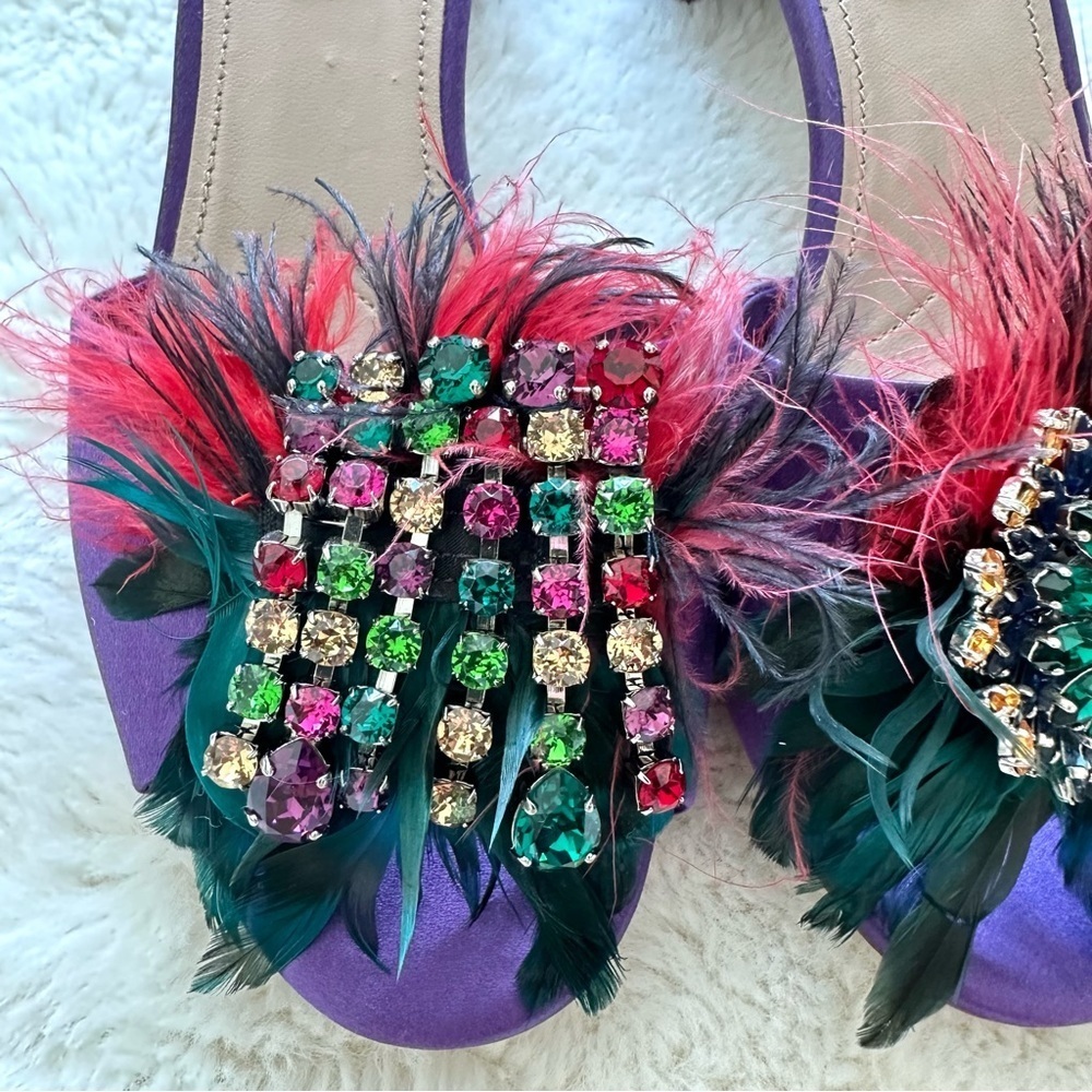 NEW!!! Miu Miu heels slides size 37 Authentic - Picture 3 of 8